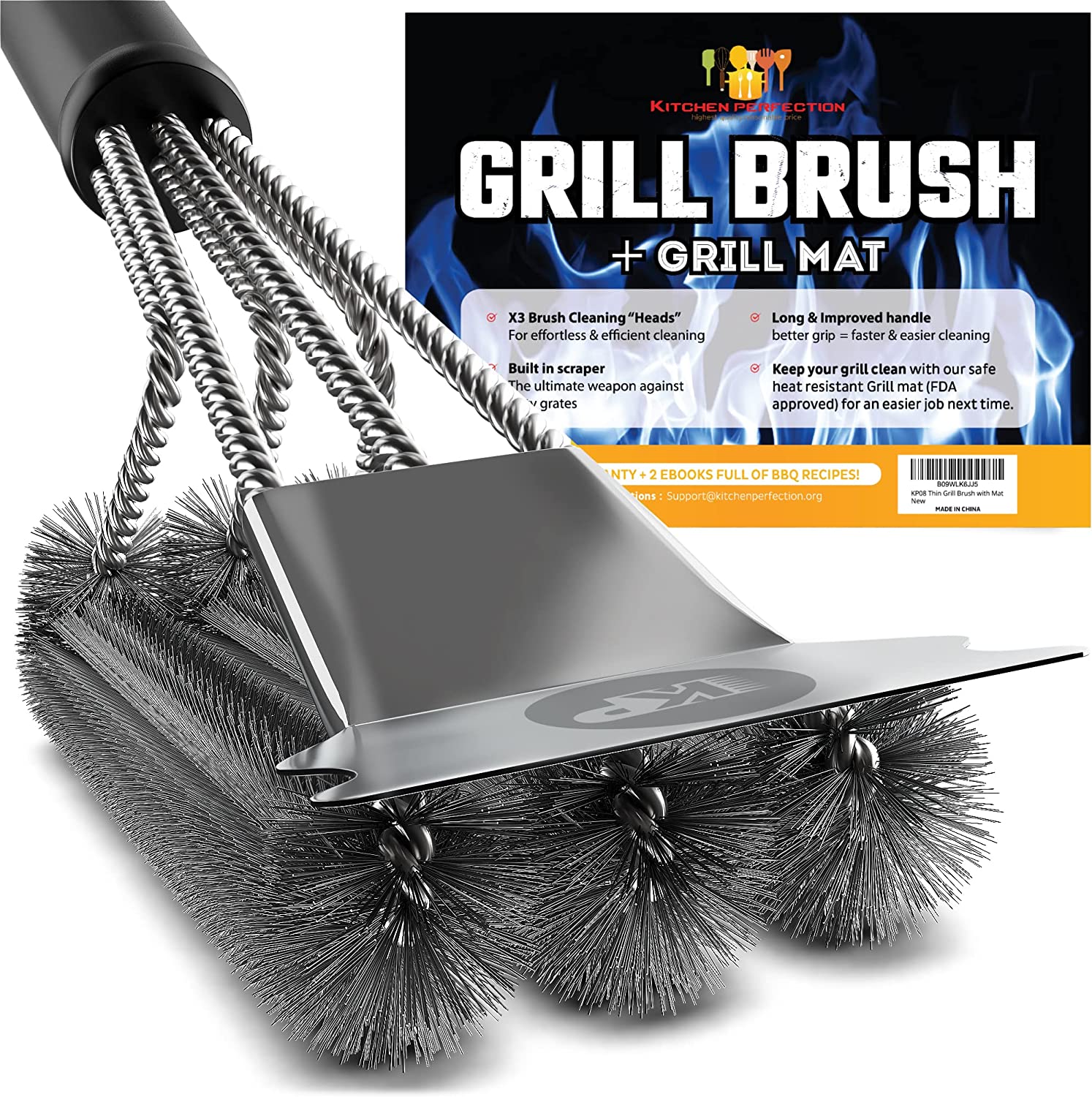 Grill Cleaning Brush, Barbecue Cleaning Brush, Bbq Brush, Kitchen